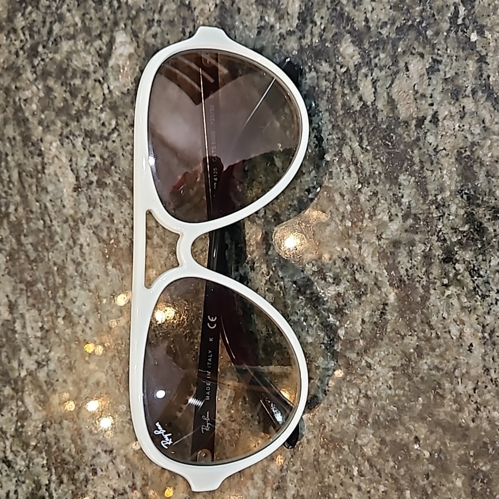 Ray Ban white black sunglasses